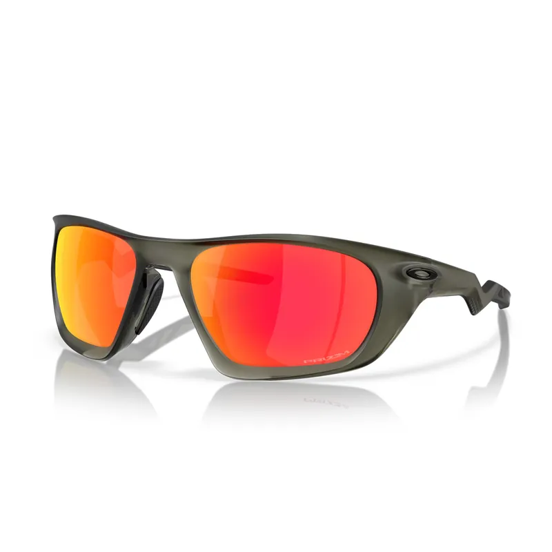 Oakley Lateralis Sunglasses Matte Olive Green Prizm Ruby Lenses