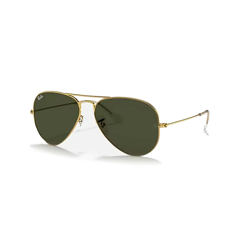 Ray-Ban Aviator Classic Sunglasses Arista Gold G-15 Green