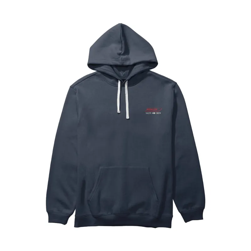 Salty Crew x Boston Whaler Schematic Pullover Fleece Hoodie Navy