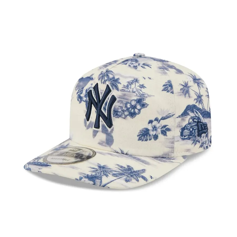 New Era 19Twenty New York Yankees Tropics Snapback Hat White Blue