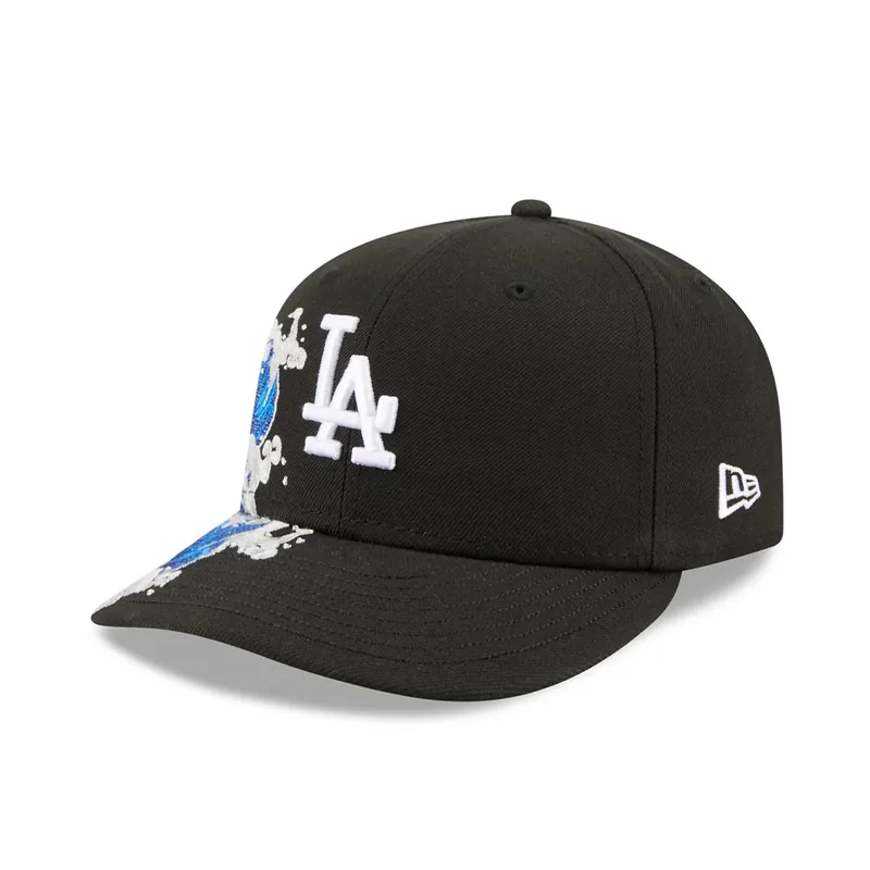 New Era 59Fifty Los Angeles Dodgers Vissurf Fitted Hat Black White