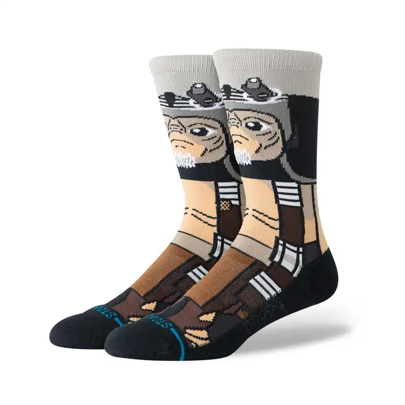 Stance x Star Wars Babu Frik Crew Socks Brown