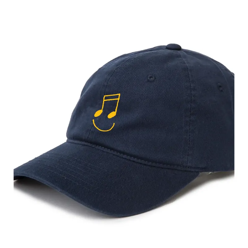 The Quiet Music Man Strapback Dad Hat Navy - The Quiet Life