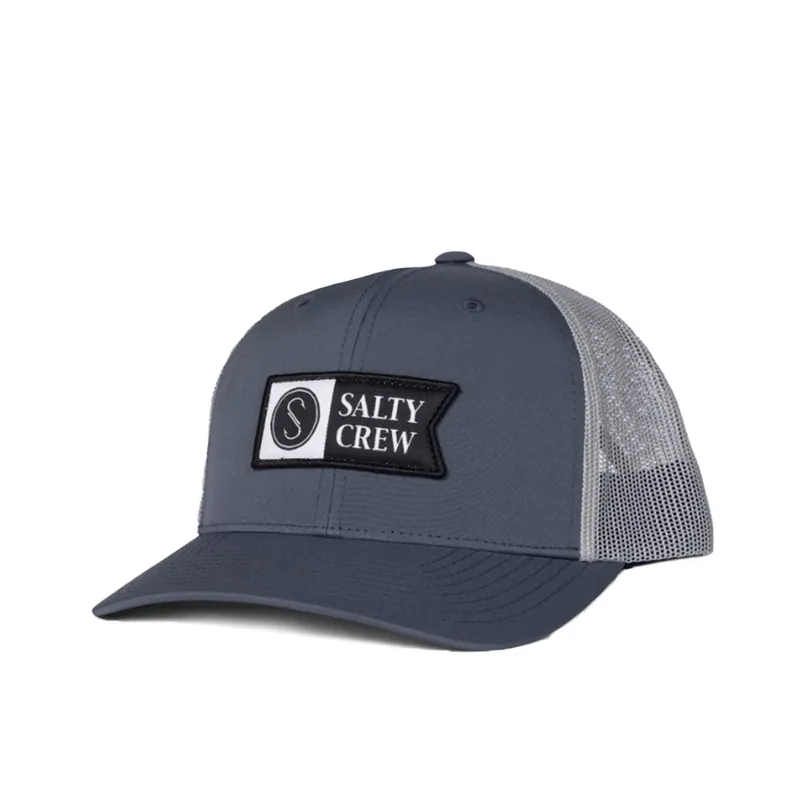 Salty Crew Pinnacle 2 Retro Trucker Adjustable Snapback Hat Iron