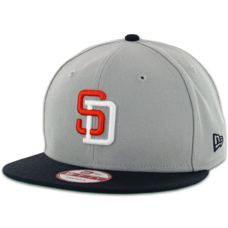 New Era 9Fifty San Diego Padres Tony Gwynn 2 Adjustable Snapback Hat Grey Dark Navy
