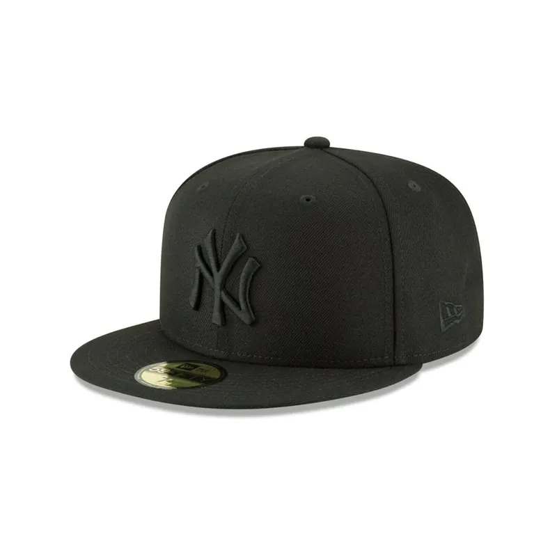 New Era 59Fifty New York Yankees Blackout Fitted Hat All Black