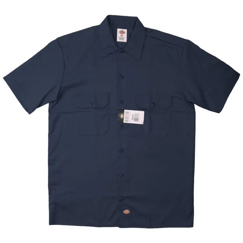 Dickies 1574 Short Sleeve Dark Navy Work Shirt