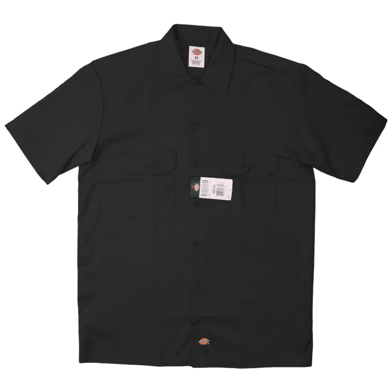 Dickies 1574 Short Sleeve Black Work Shirt