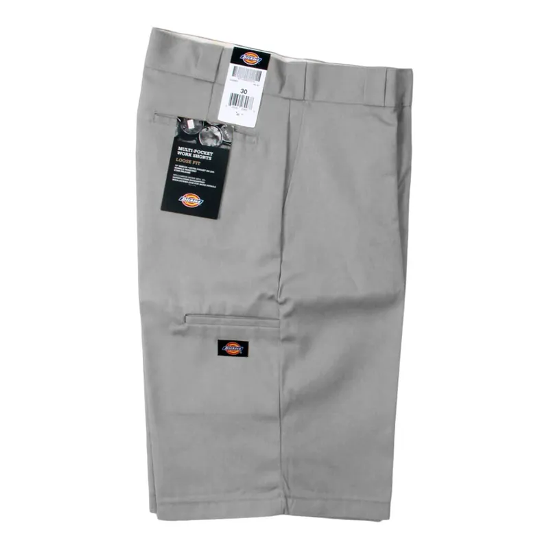 Dickies 42283 13” Loose Fit Multi-Use Pocket Silver Gray Work Shorts