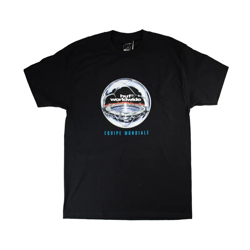 HUF World Cup Equipe Mondiale Short Sleeve T-Shirt Black