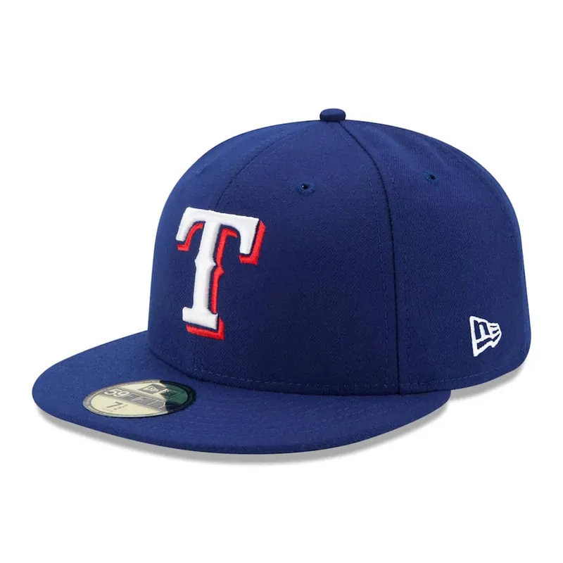 New Era 59Fifty Texas Rangers Game Authentic Collection On Field Fitted Hat - MLB Authentic Collection 59FIFTY On Field