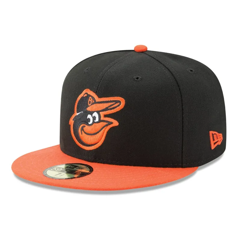 New Era 59Fifty Baltimore Orioles Road Authentic Collection On Field Fitted Hat - MLB Authentic Collection 59FIFTY On Field