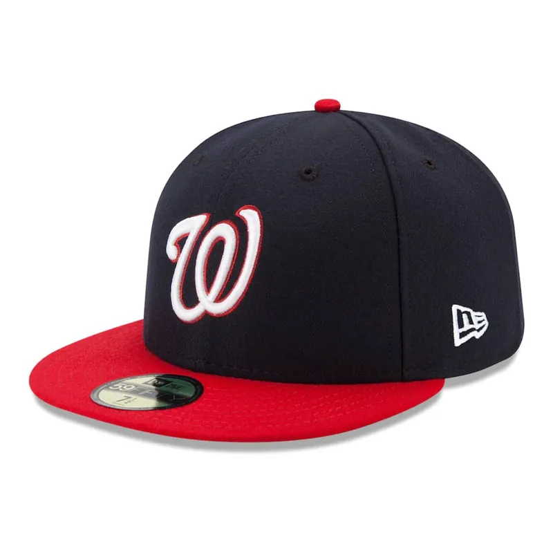 New Era 59Fifty Washington Nationals Alternate 1 Authentic Collection On Field Fitted Hat - MLB Authentic Collection 59FIFTY On Field