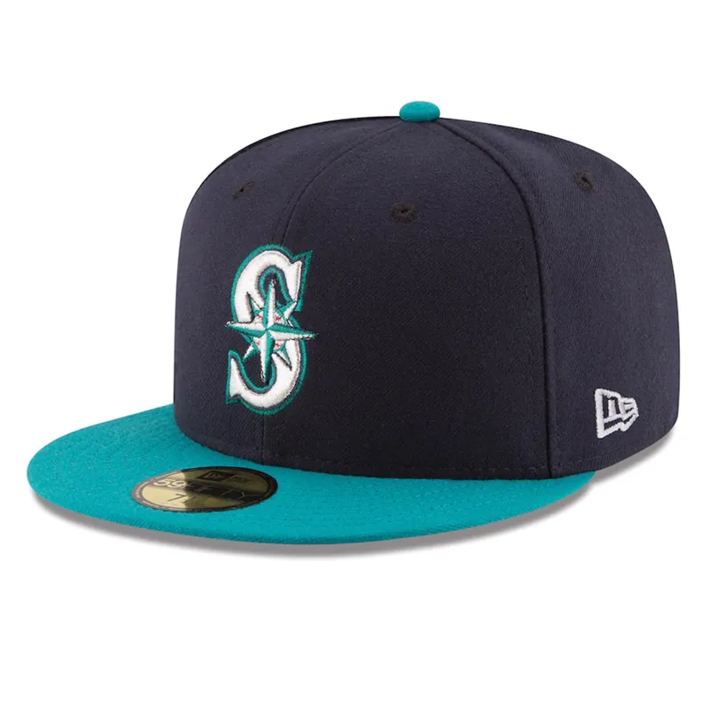 New Era 59Fifty Seattle Mariners Alternate Authentic Collection On Field Fitted Hat - MLB Authentic Collection 59FIFTY On Field