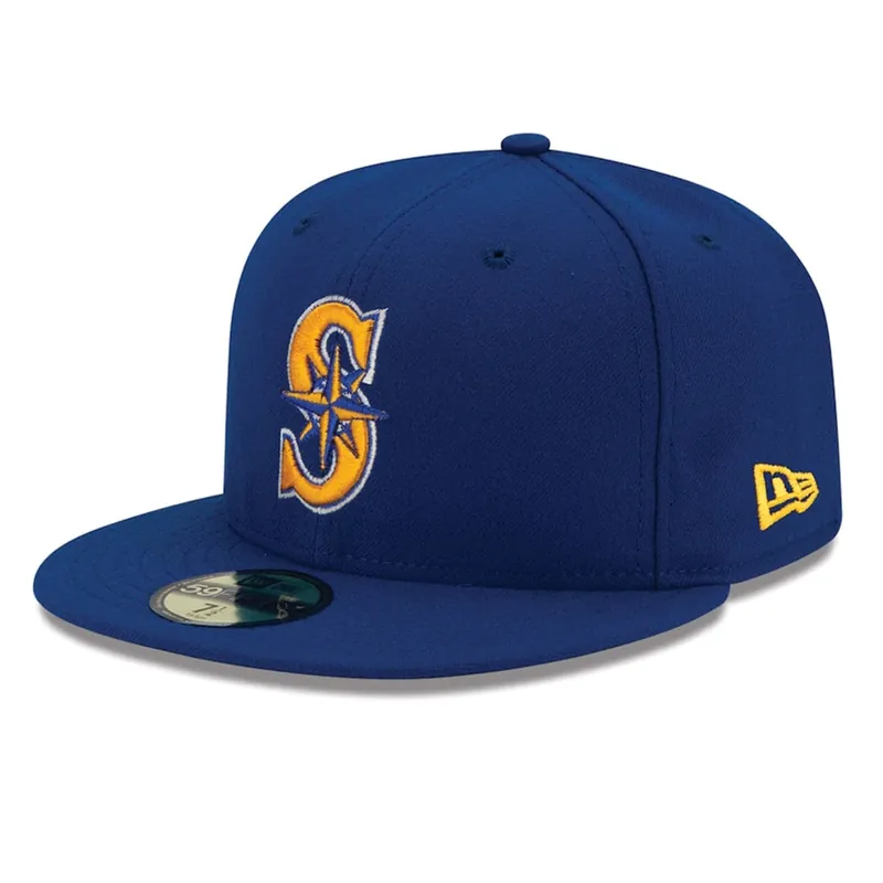 New Era 59Fifty Seattle Mariners Alternate 2 Authentic Collection On Field Fitted Hat - MLB Authentic Collection 59FIFTY On Field