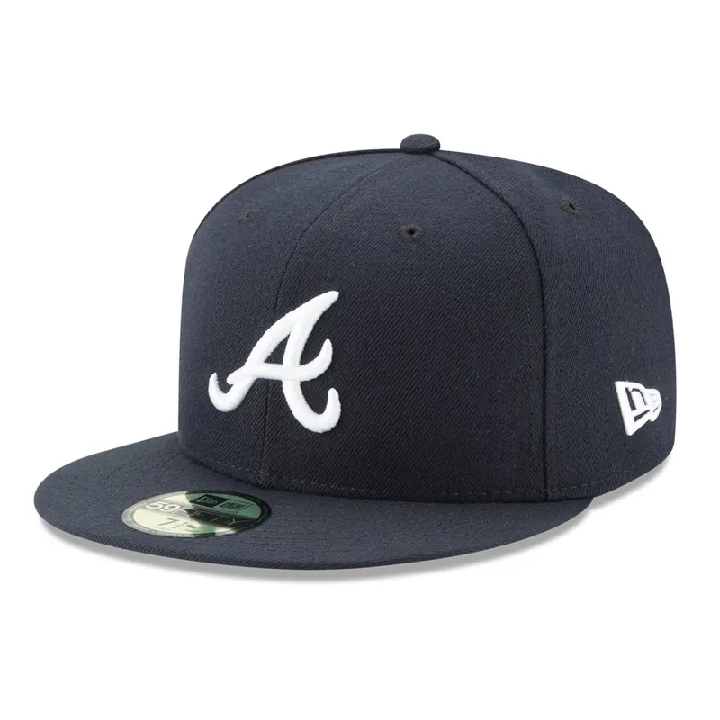 New Era 59Fifty Atlanta Braves Road Authentic Collection On Field Fitted Hat - MLB Authentic Collection 59FIFTY On Field