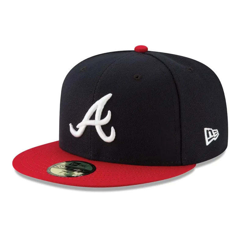 New Era 59Fifty Atlanta Braves Home Authentic Collection On Field Fitted Hat - MLB Authentic Collection 59FIFTY On Field