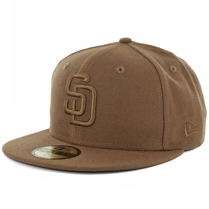 New Era 59Fifty San Diego Padres Tonal Fitted Hat Toasted Peanut - Billion Creation