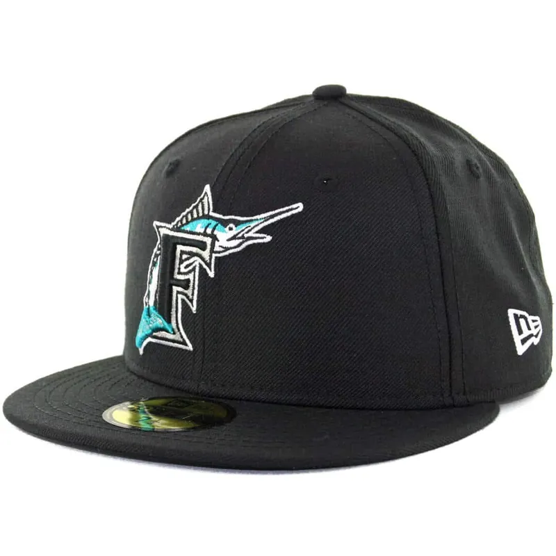 New Era 59Fifty Florida Marlins 1993 Cooperstown Fitted Hat Black