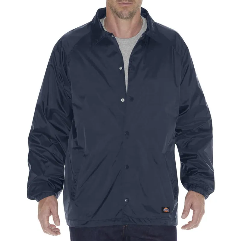 Dickies 76242 Snap Front Windbreaker Dark Navy Jacket
