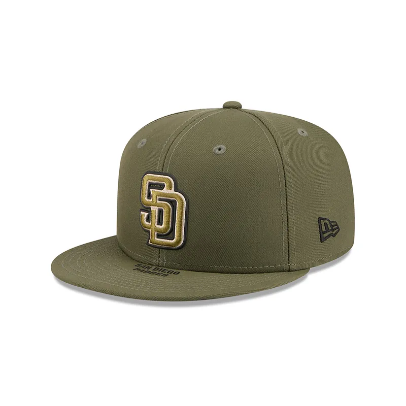 New Era 59Fifty San Diego Padres Armed Forces Day 2026 Fitted Hat New Olive Green