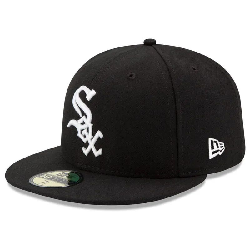 New Era 59Fifty Chicago White Sox Game Youth Authentic Collection On Field Fitted Hat - MLB Authentic Collection 59FIFTY On Field