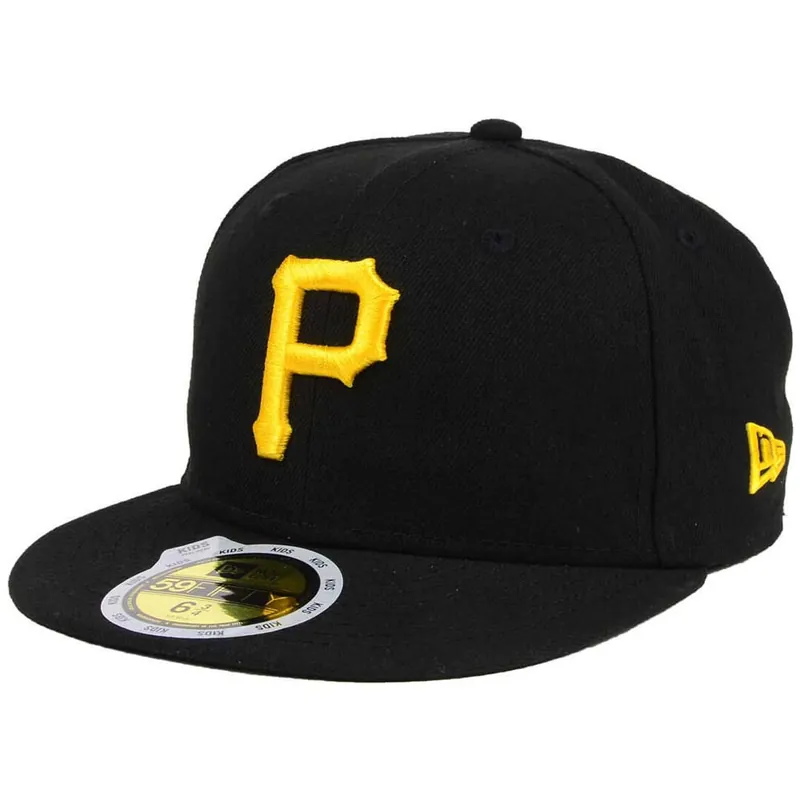 New Era 59Fifty Pittsburgh Pirates Game Youth Authentic Collection On Field Fitted Hat - MLB Authentic Collection 59FIFTY On Field