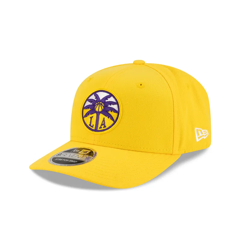 New Era 9Seventy Los Angeles Sparks Stretch Snapback Hat Yellow Purple