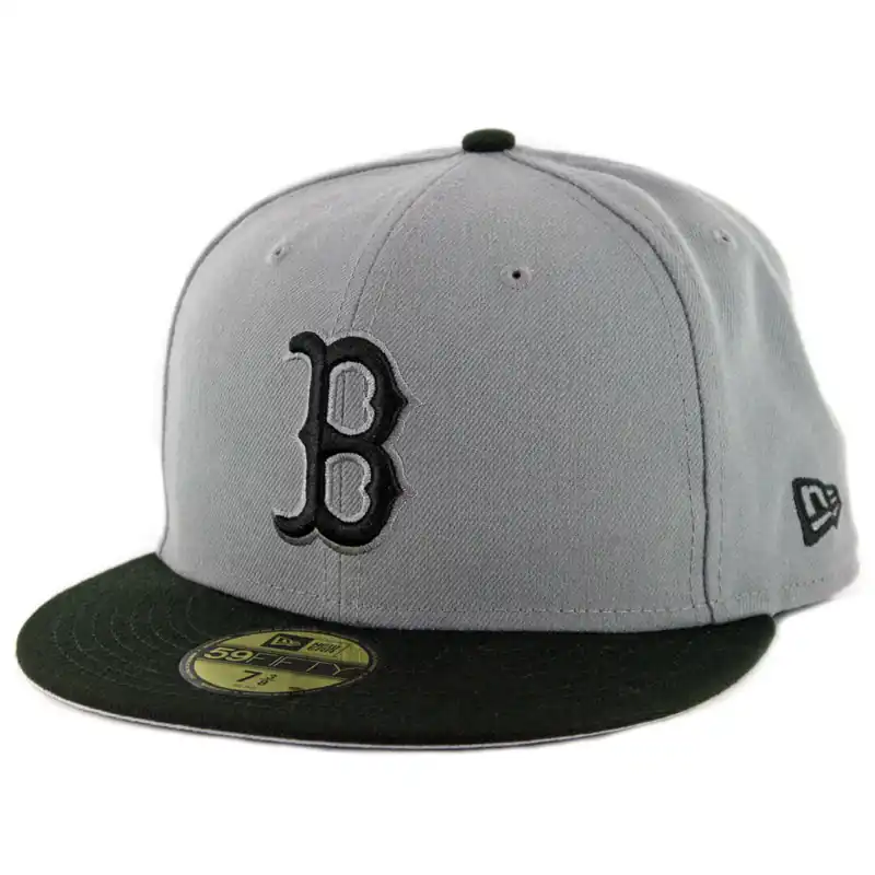 New Era 59Fifty Boston Red Sox Fitted Hat Storm Grey Black