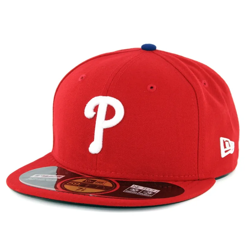 New Era 59Fifty Philadelphia Phillies Game Authentic Collection On Field Fitted Hat Red - MLB Authentic Collection 59FIFTY On Field