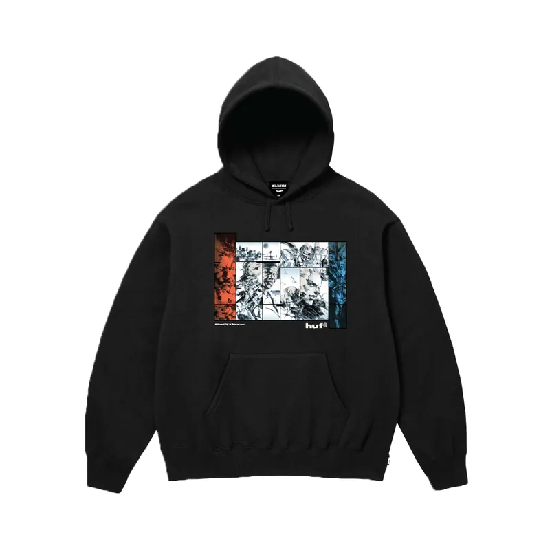 HUF x Metal Gear Solid Liberty Pullover Hoodie Black