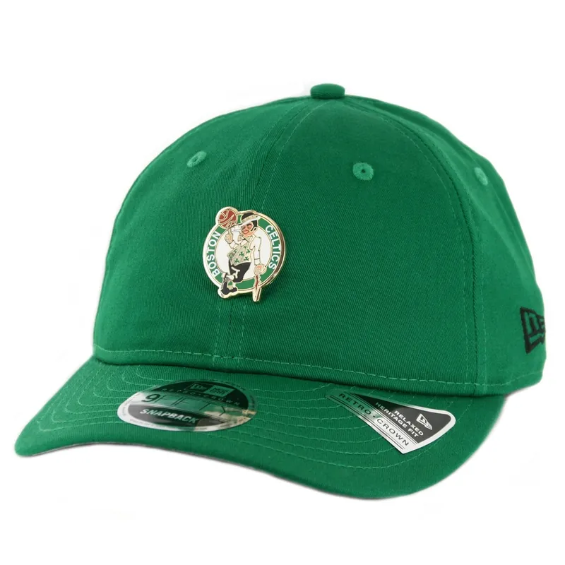 New Era 9Fifty Boston Celtics Badged Fan Retro Snapback Hat Kelly Green
