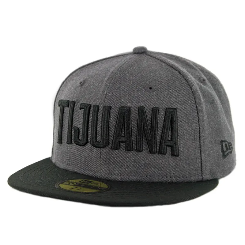New Era 59Fifty Tijuana Toros Fitted Hat Heather Graphite Black - Billion Creation Exclusive