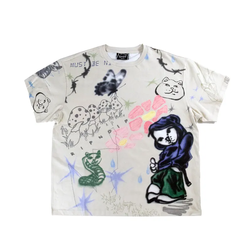 Ripndip Goosebumps Short Sleeve T-Shirt Bone White