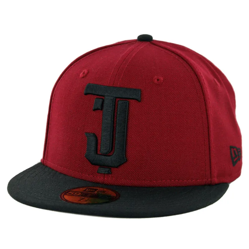 New Era 59Fifty Tijuana Toros Fitted Hat Cardinal Black Black - Billion Creation Exclusive