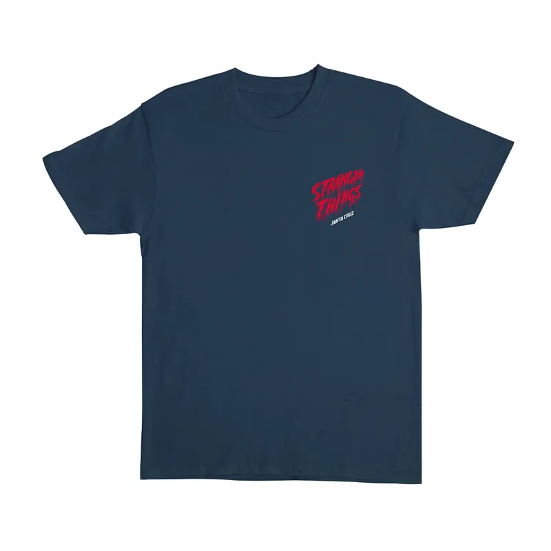 Santa Cruz x Stranger Things Eddie Slasher Short Sleeve Heavyweight T-Shirt Blue Dusk
