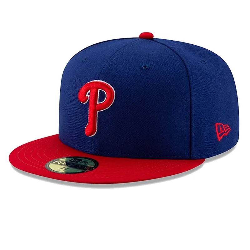New Era 59Fifty Philadelphia Phillies Alternate Authentic Collection On Field Fitted Hat Royal Red - MLB Authentic Collection 59FIFTY On Field