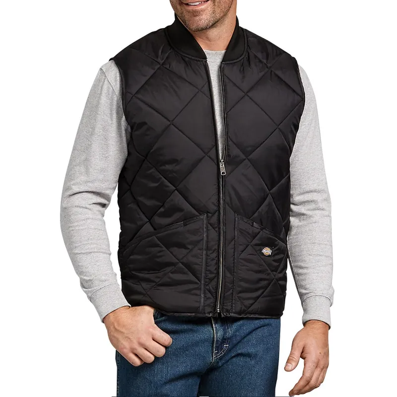 Dickies A877M Diamond Quilted Nylon Vest Black