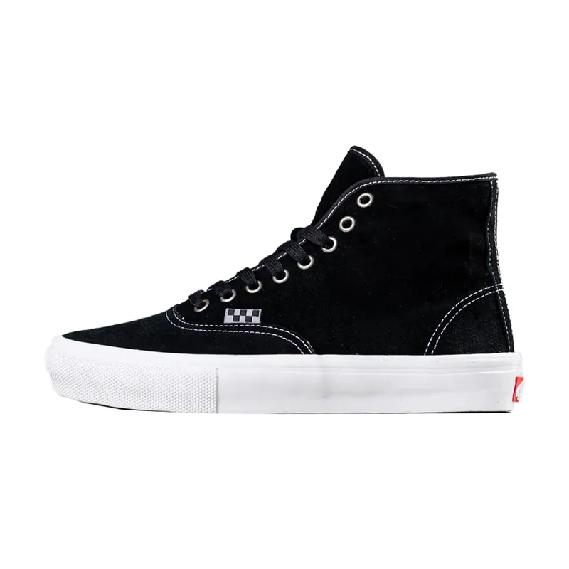 Vans Skate Authentic High Shoes Black Suede