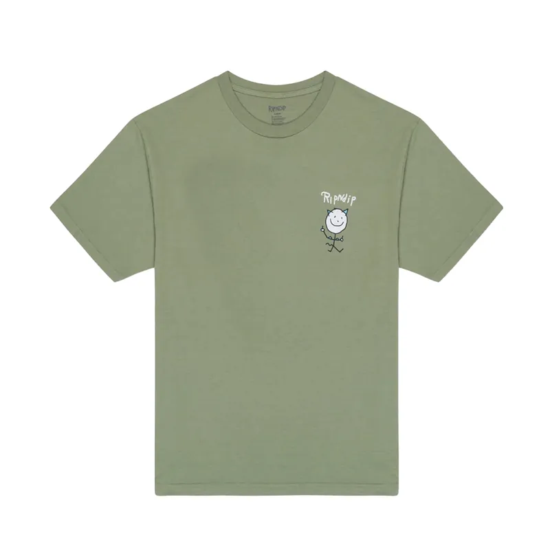 Ripndip Nerman Rockwell Short Sleeve T-Shirt Dusty Olive