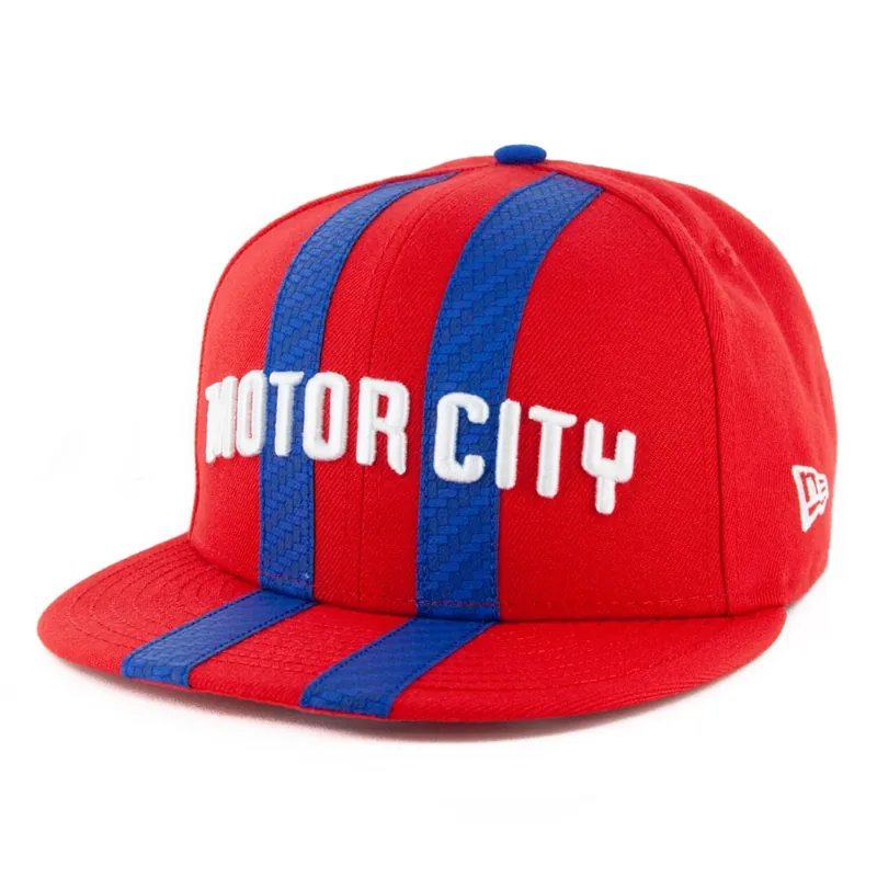 New Era 9Fifty Detroit Pistons City Series 2019 Snapback Hat Red