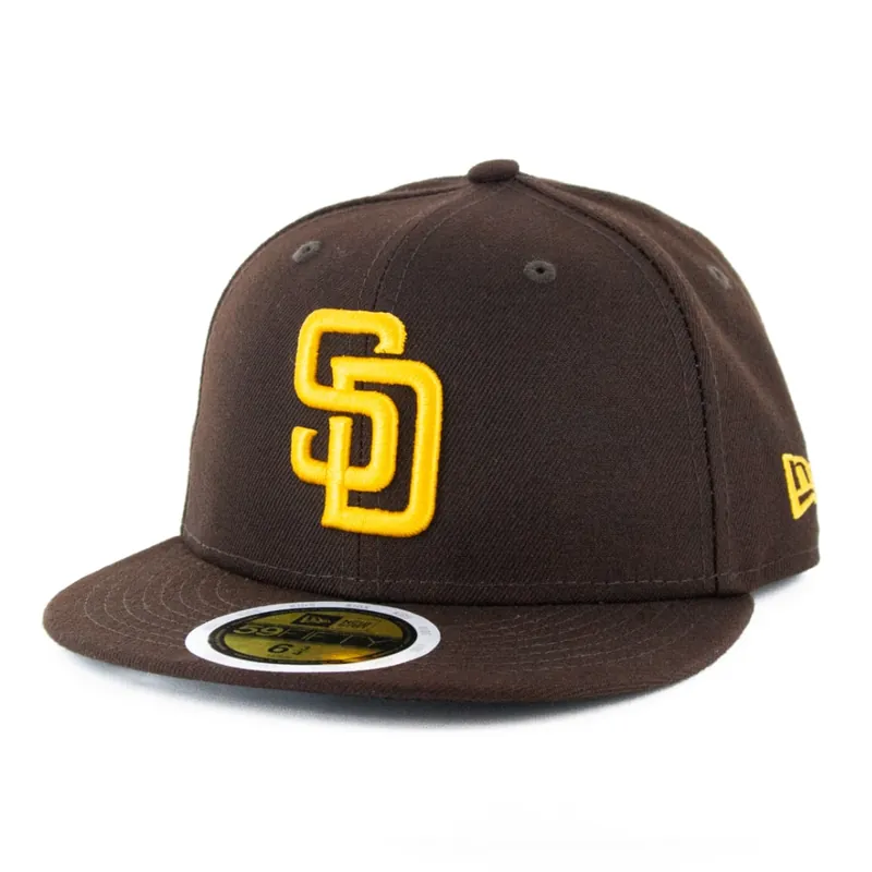 New Era 59Fifty San Diego Padres Game Youth Authentic Collection On Field Fitted Hat - MLB Authentic Collection 59FIFTY On Field