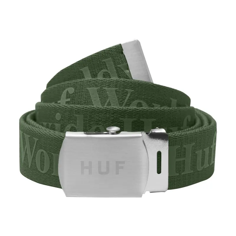 HUF Domestic Military Belt Vineyard Green