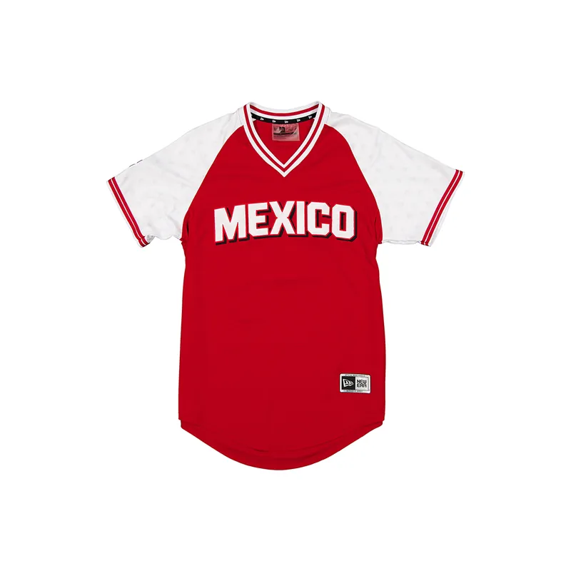 New Era Mexico City Diablos Rojos De Mexico Away 2025 Official On Field Jersey Red White