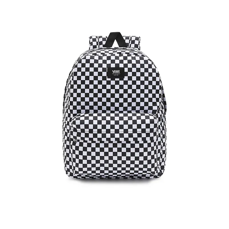 Vans Old Skool Check Backpack Black White