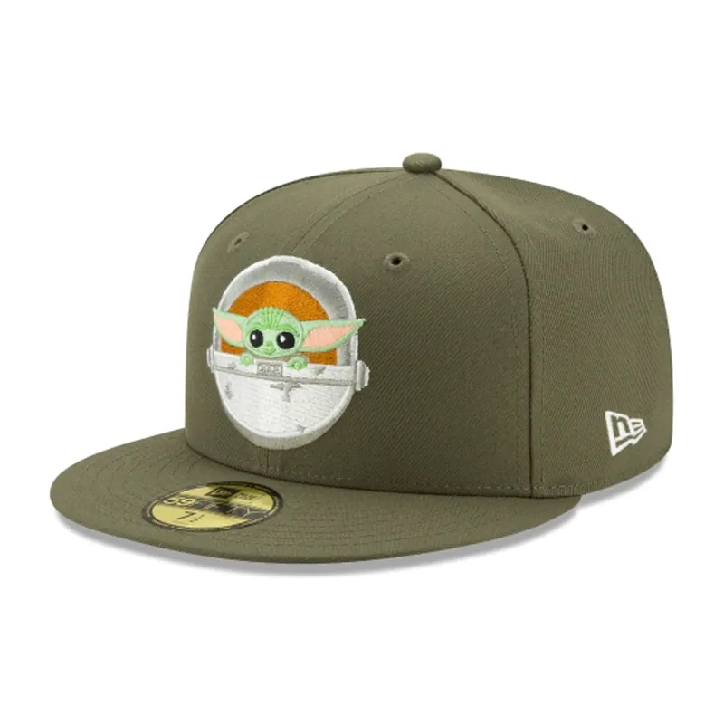 New Era 59Fifty Mandalorian The Child Fitted Hat New Olive Green