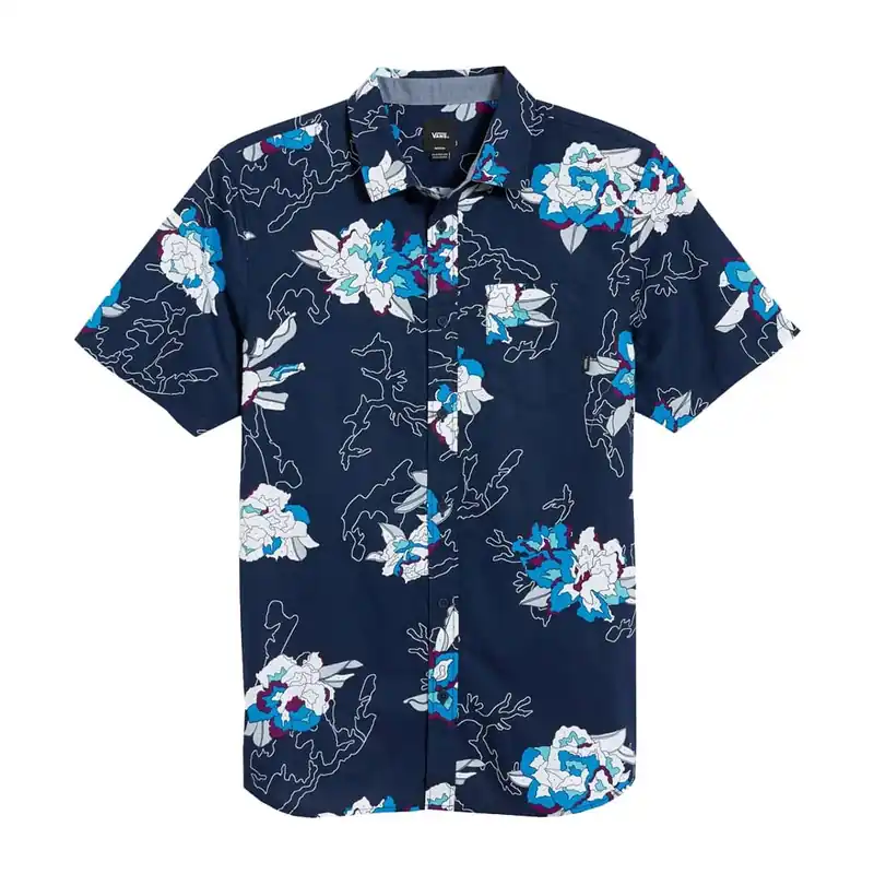 Vans Deacon Button Down Shirt Dress Blues