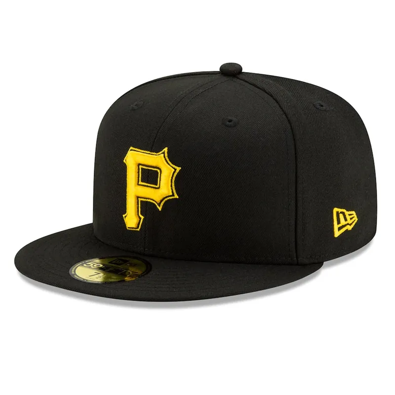 New Era 59Fifty Pittsburgh Pirates Alternate 2 Authentic Collection On Field Fitted Hat Black - MLB Authentic Collection 59FIFTY On Field