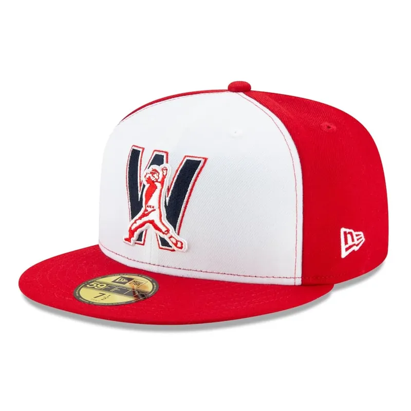New Era 59Fifty Washington Nationals Alternate 4 2021 Authentic Collection On Field Fitted Hat Red White - MLB Authentic Collection 59FIFTY On Field