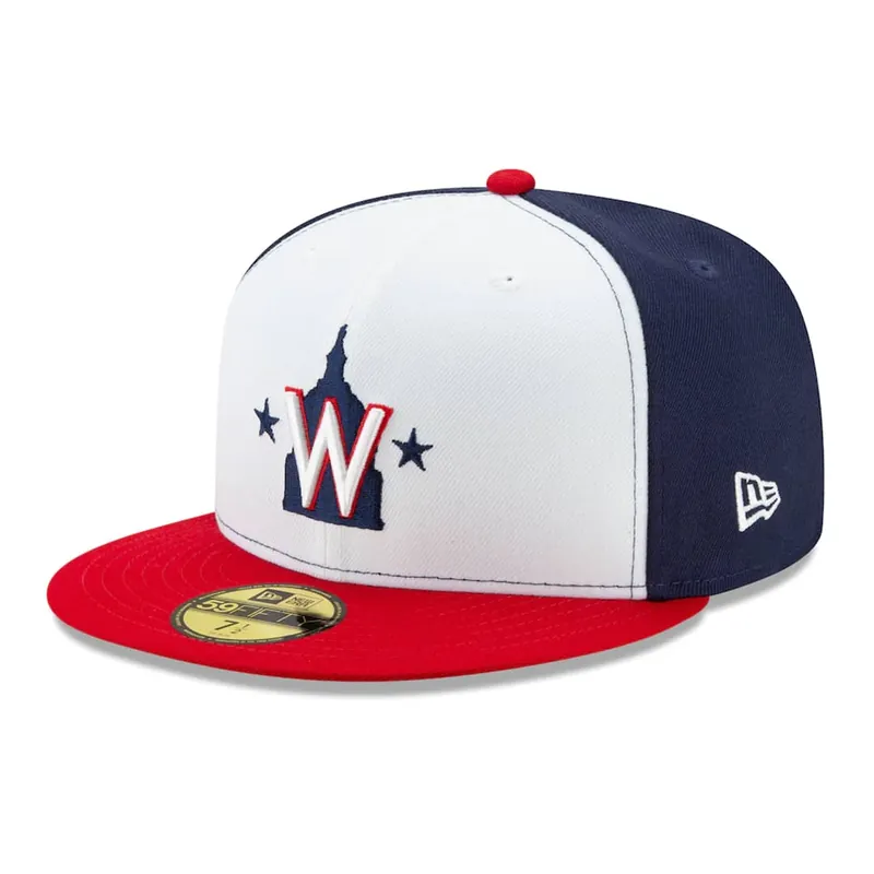 New Era 59Fifty Washington Nationals Alternate 2 Authentic Collection On Field Fitted Hat Navy White Red - MLB Authentic Collection 59FIFTY On Field